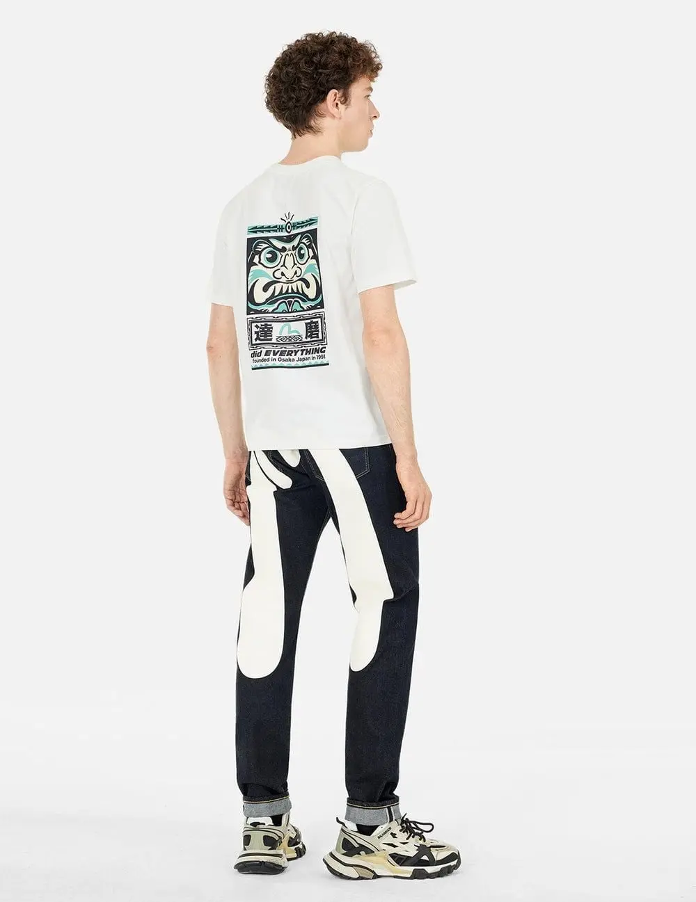 Quần Evisu Seagull Daicock Print Jeans 'Indigo' 2ESHTM5JE124617CT - Ảnh 3