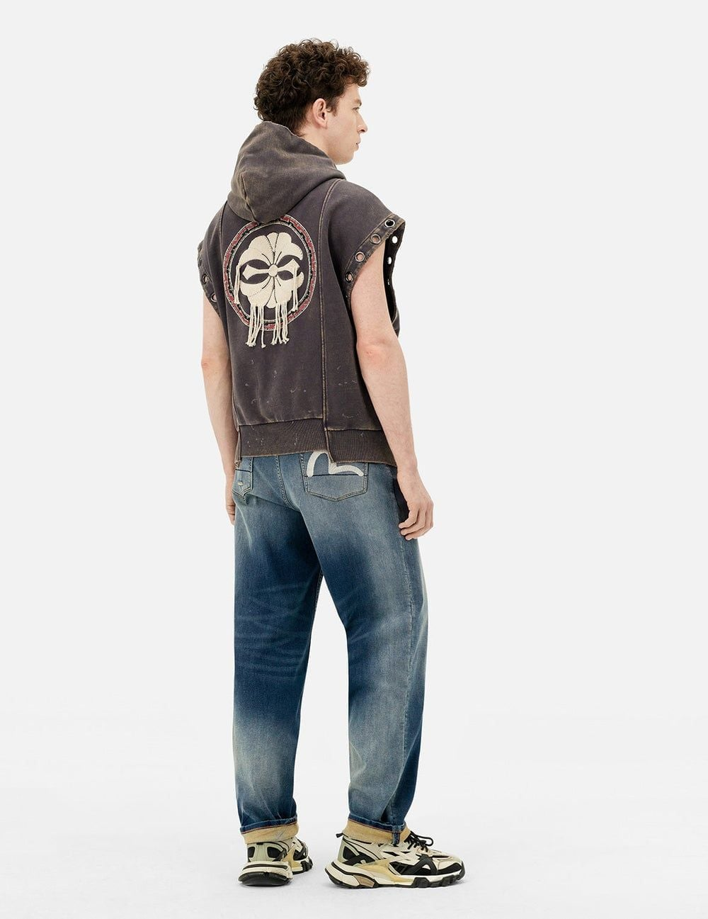 Quần Evisu Seagull Embroidery Jeans 'Indigo' 2ESHTM5JE101330DN - Ảnh 4