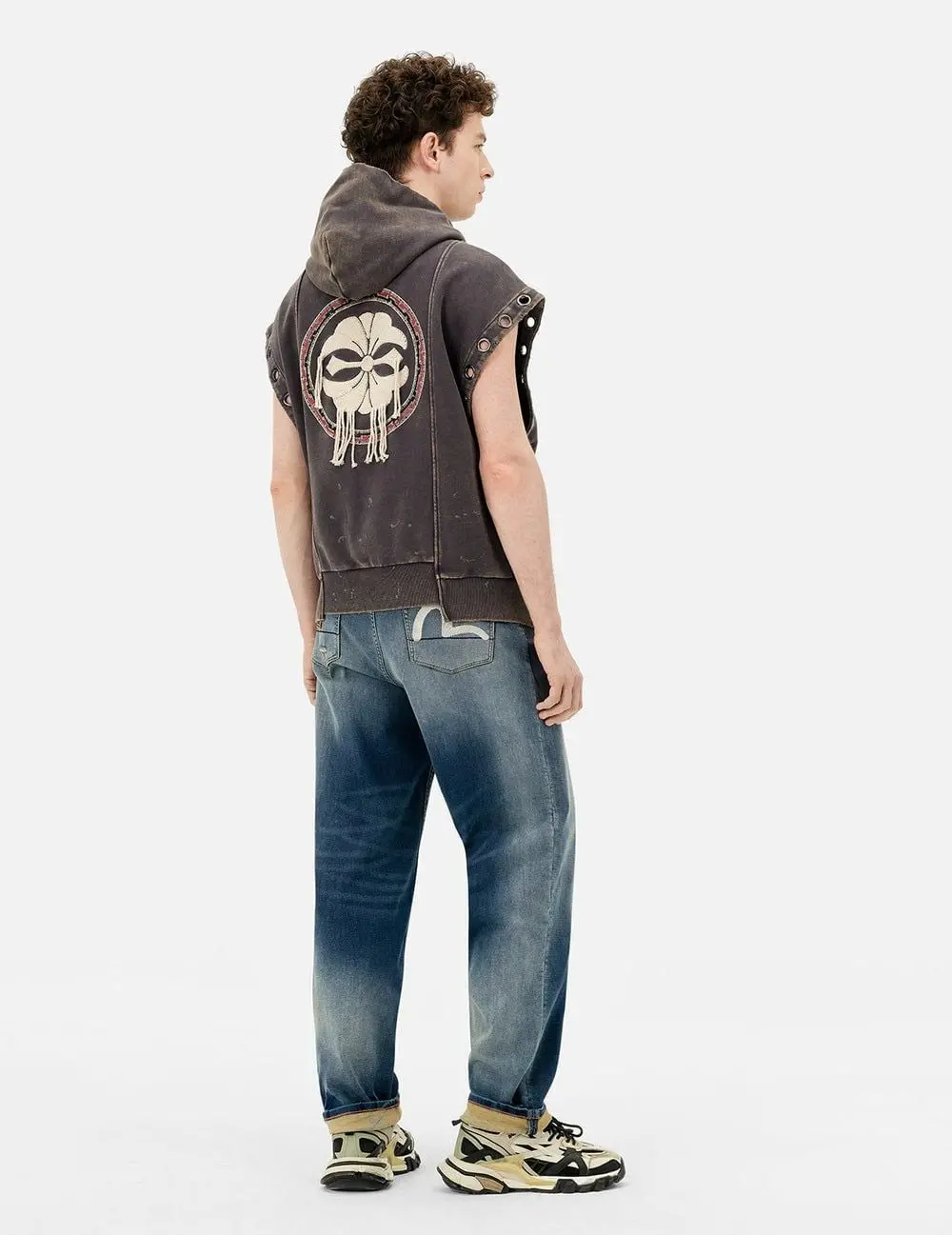 Quần Evisu Seagull Embroidery Jeans 'Indigo' 2ESHTM5JE101330DN - Ảnh 4