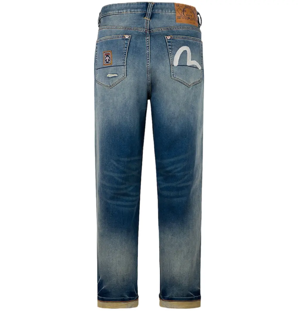 Quần Evisu Seagull Embroidery Jeans 'Indigo' 2ESHTM5JE101330DN