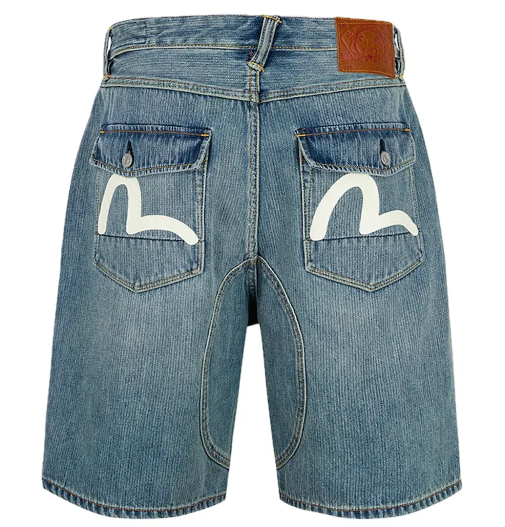 Quần Evisu Seagull Print Regular Shorts 'Denim'