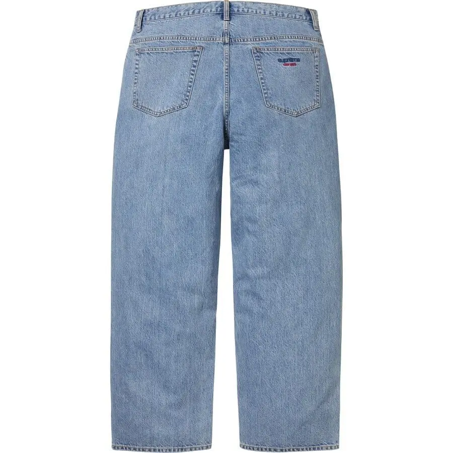 Alternative view of Quần Supreme Baggy Jean 'Blue' 7703365386444