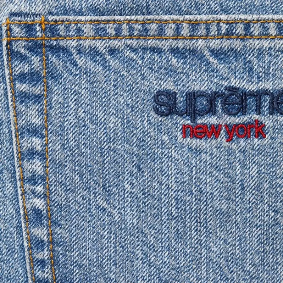 Quần Supreme Baggy Jean 'Blue' 7703365386444 - Ảnh 3