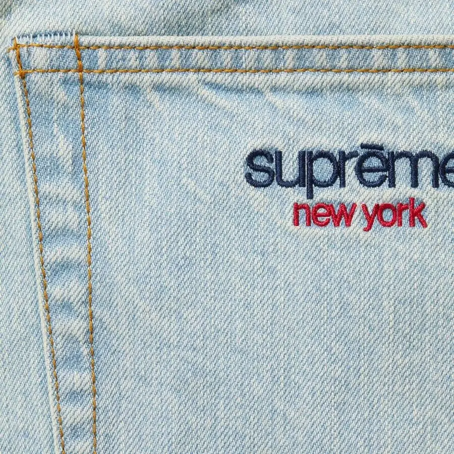 Alternative view of Quần Supreme Baggy Jean 'Blue' 7703369121996