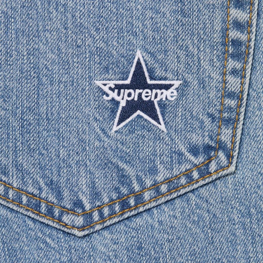 Alternative view of Quần Supreme Regular Jean 'Blue' 7703368499404