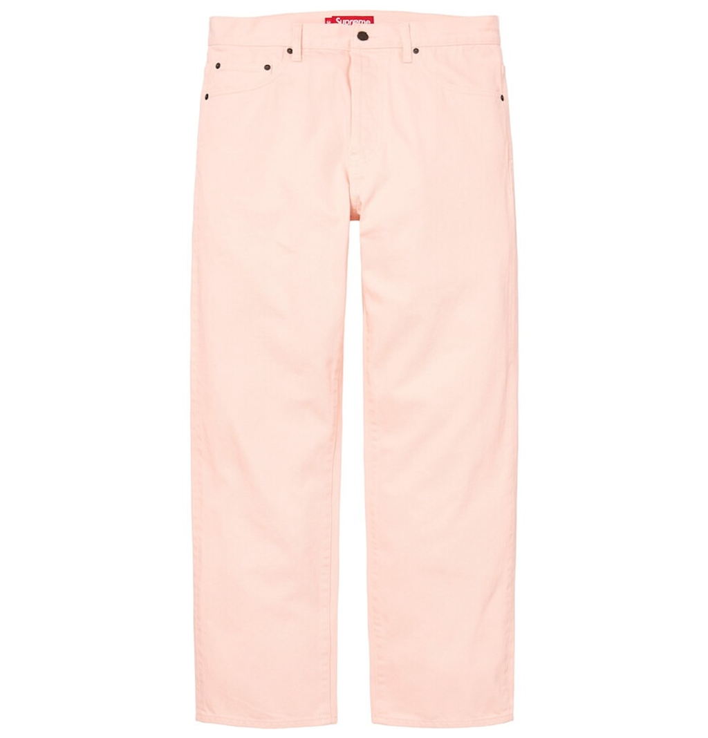 Quần Supreme Regular Jean 'Pink' 7703365288140