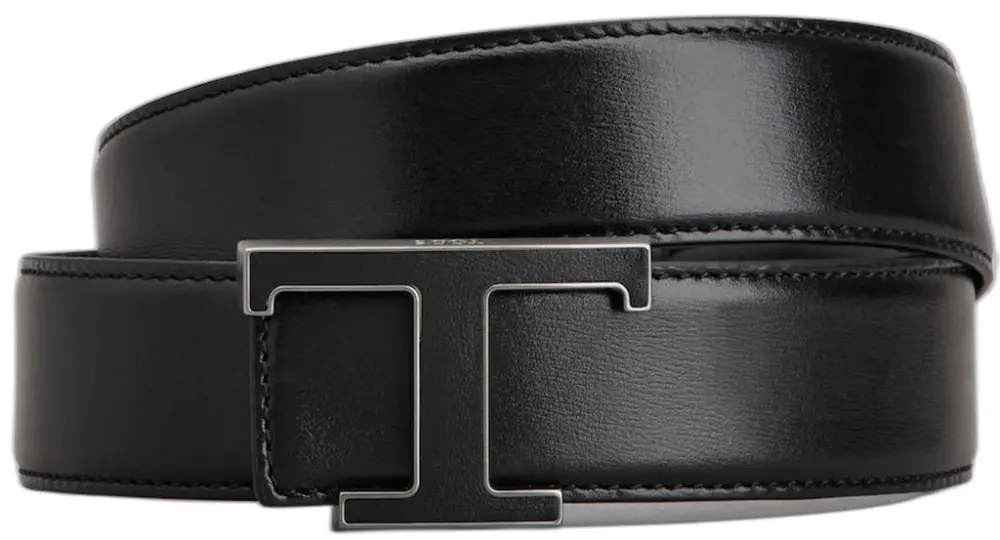 Thắt Lưng Tod's T Timeless Reversible Belt Leather 'Black' XCMCQR55108RJVB999