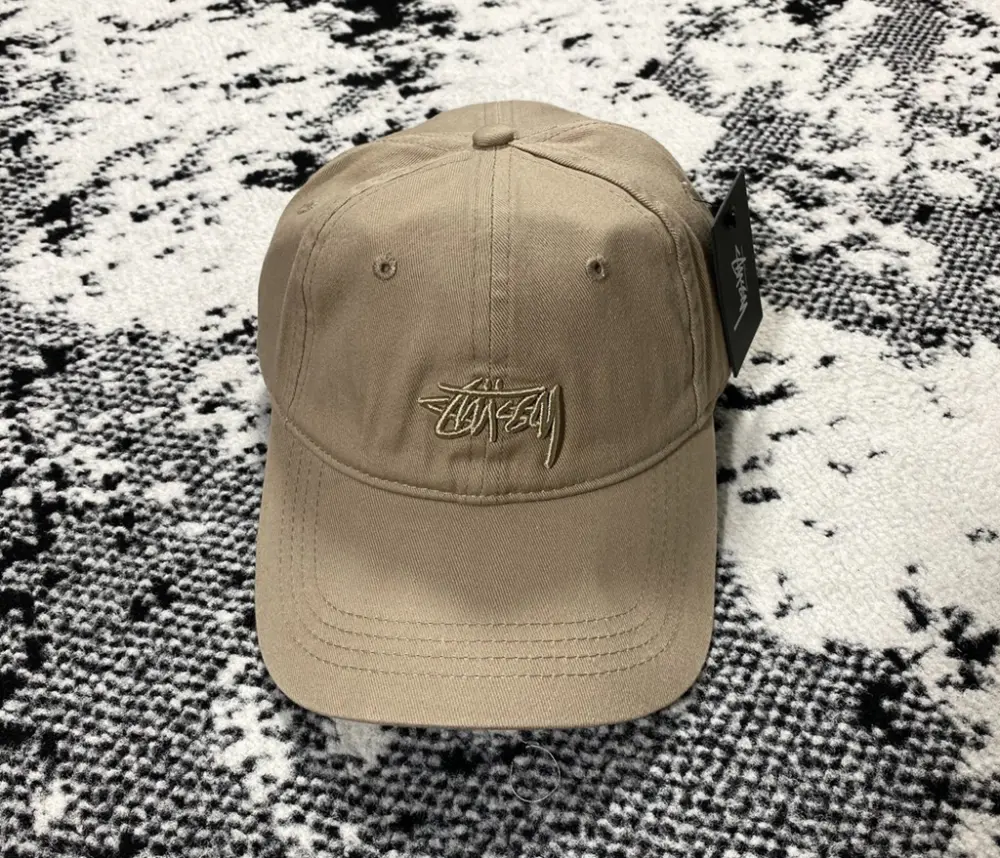 Alternative view of Mũ Stussy Basic Stüssy Cap Washed Canvas 'Green' 1311210