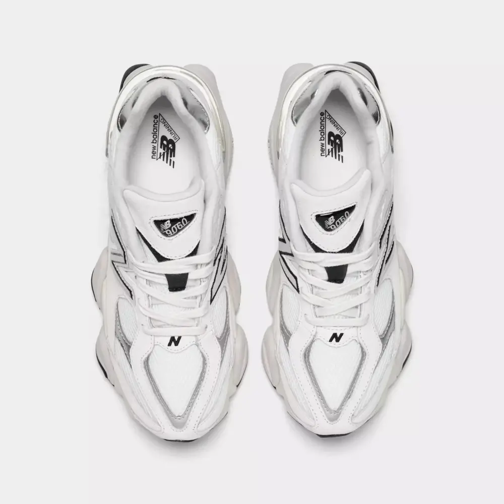 Giày New Balance 9060 ‘White Black Metallic Silver’ U9060JRB - Ảnh 3
