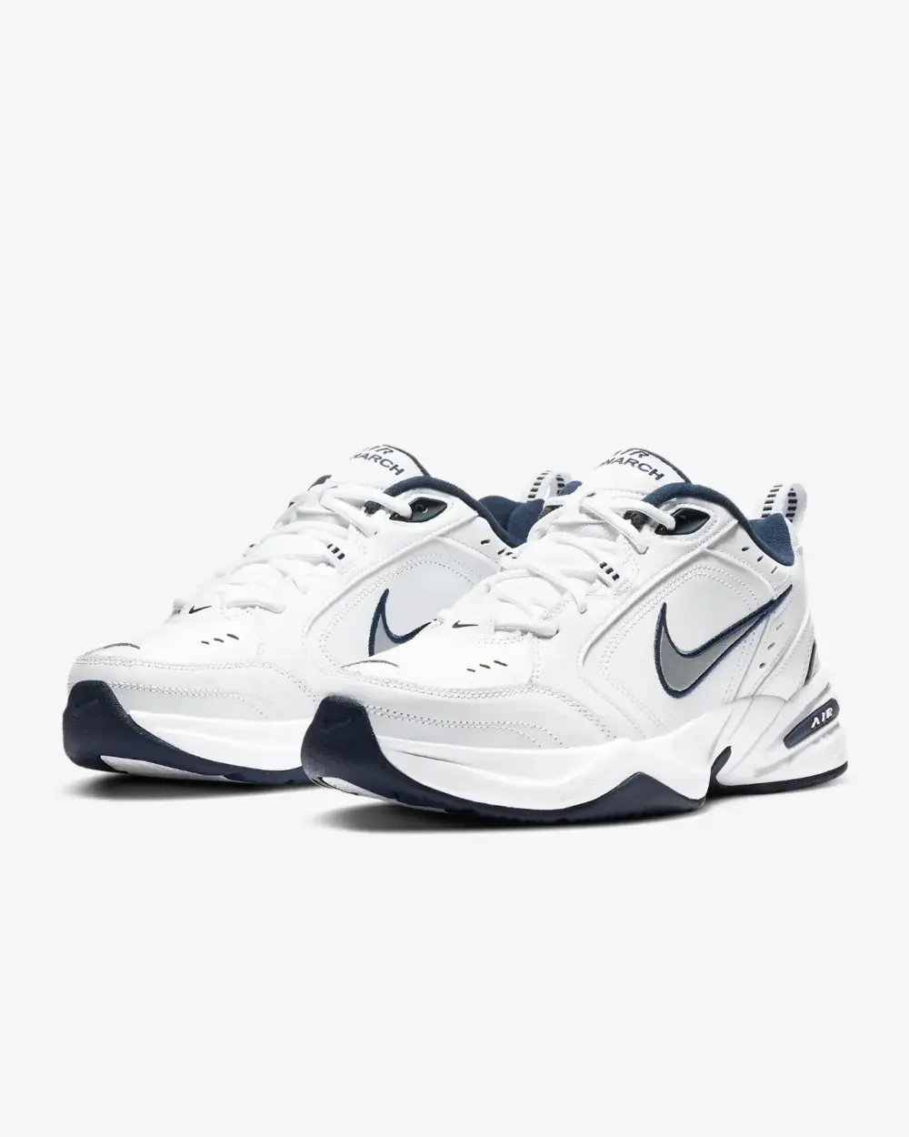 Giày Nike Air Monarch IV 'White Navy' 415445-104 - Ảnh 3
