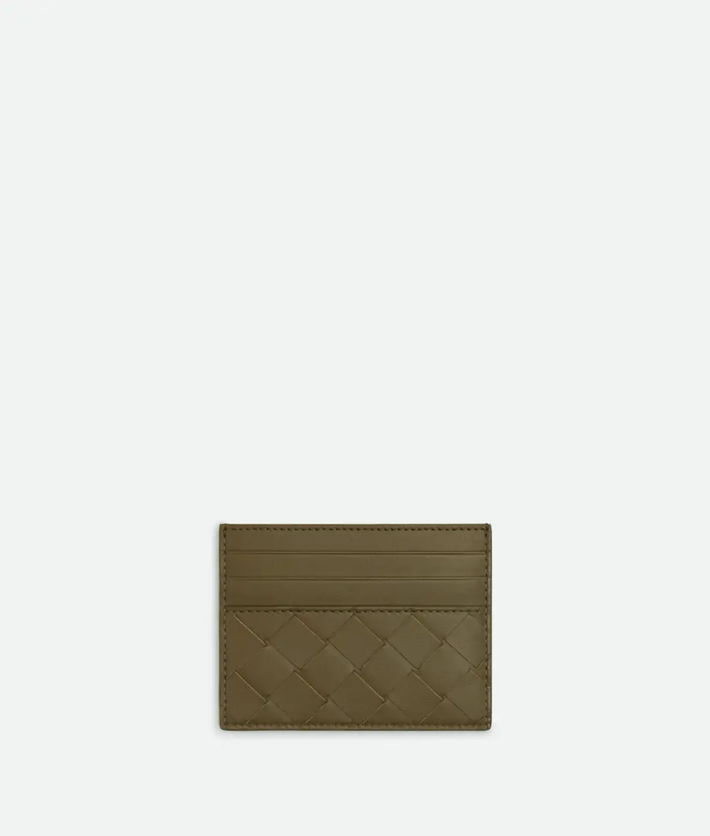 Ví Bottega Veneta Intrecciato Credit Card Case 'Mud' 743209VCPQ32877 - Ảnh 2