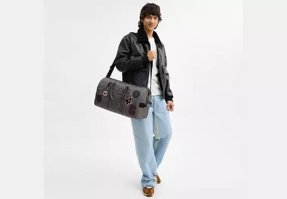 Alternative view of Túi Coach Venturer Bag In Maxi Signature ‘Grey’ CCG42-QBGRM