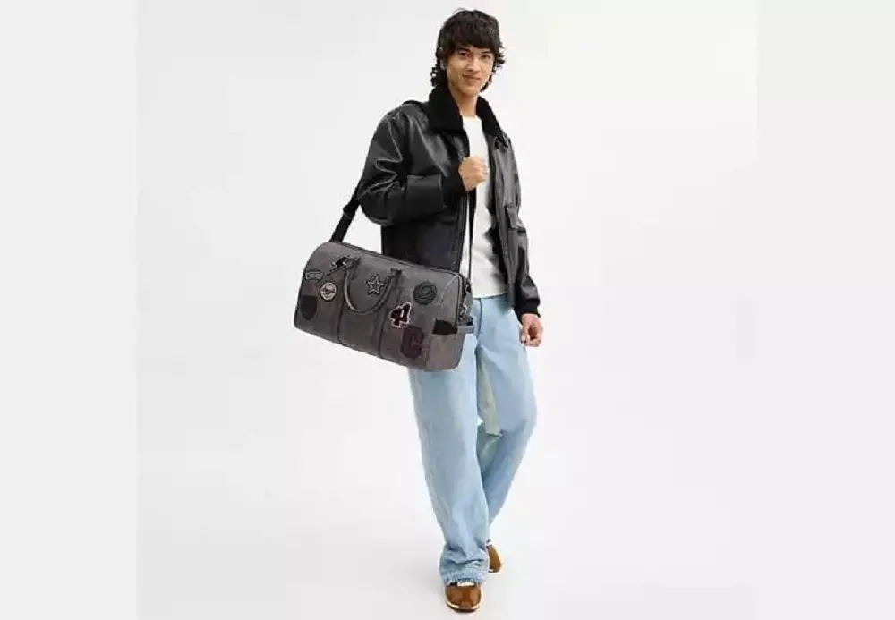 Alternative view of Túi Coach Venturer Bag In Maxi Signature ‘Grey’ CCG42-QBGRM