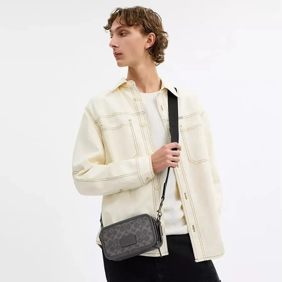 Alternative view of Túi Coach Wyatt Crossbody Bag ‘Charcoal’ CW365-QBYFT