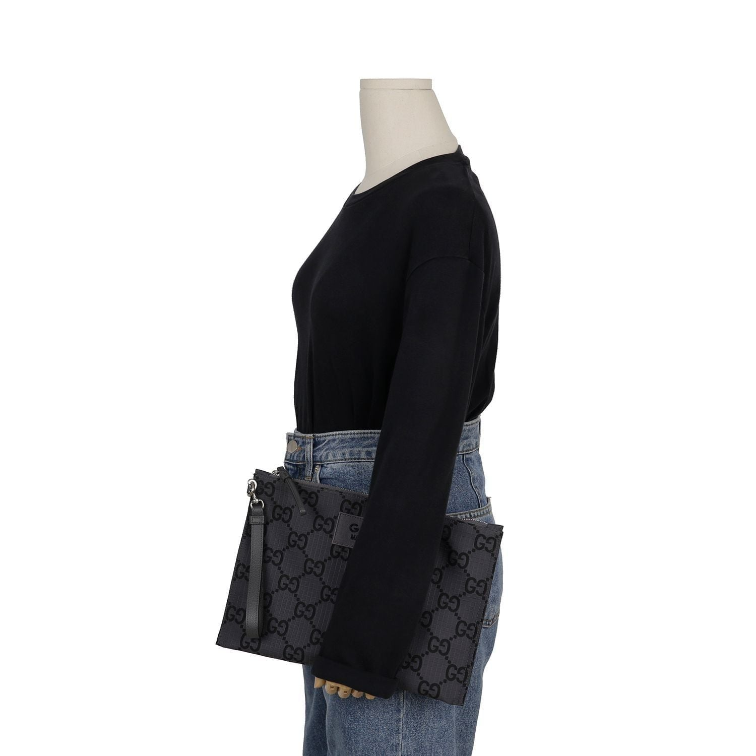 Túi Gucci Clutch Bag ‘Grey’ 770662-FACPM-1246 - Ảnh 5