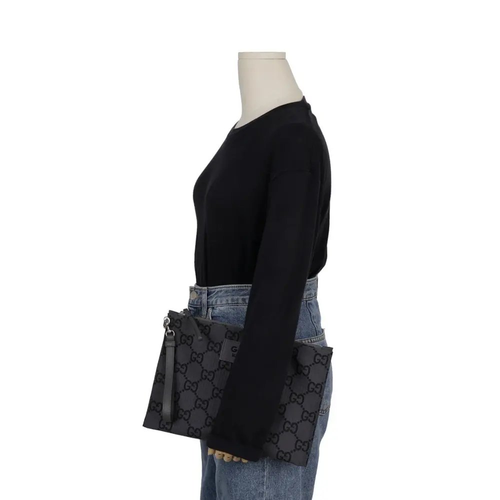 Túi Gucci Clutch Bag ‘Grey’ 770662-FACPM-1246 - Ảnh 5