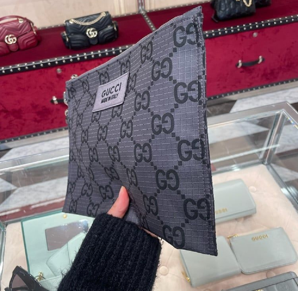 Alternative view of Túi Gucci Clutch Bag ‘Grey’ 770662-FACPM-1246