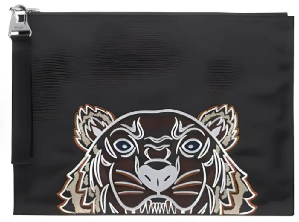 Túi Kenzo Canvas Tiger Logo Clutch 'Black' 5PM322F20-99G