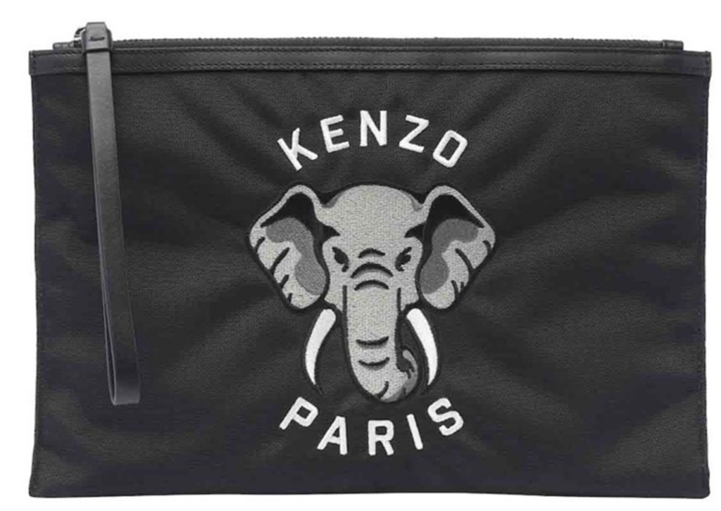 Túi Kenzo Varsity Jungle Zip Pouch ‘Black’ FE55PM612F2199