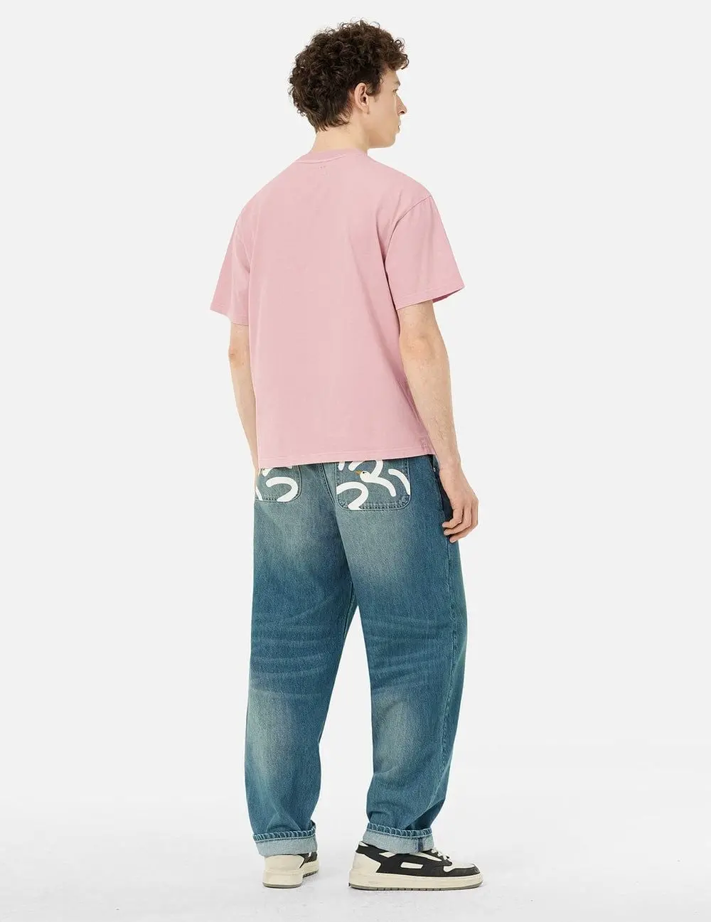 Quần Evisu Playful Seagull Print Pocket Loose 'Denim' - Ảnh 4