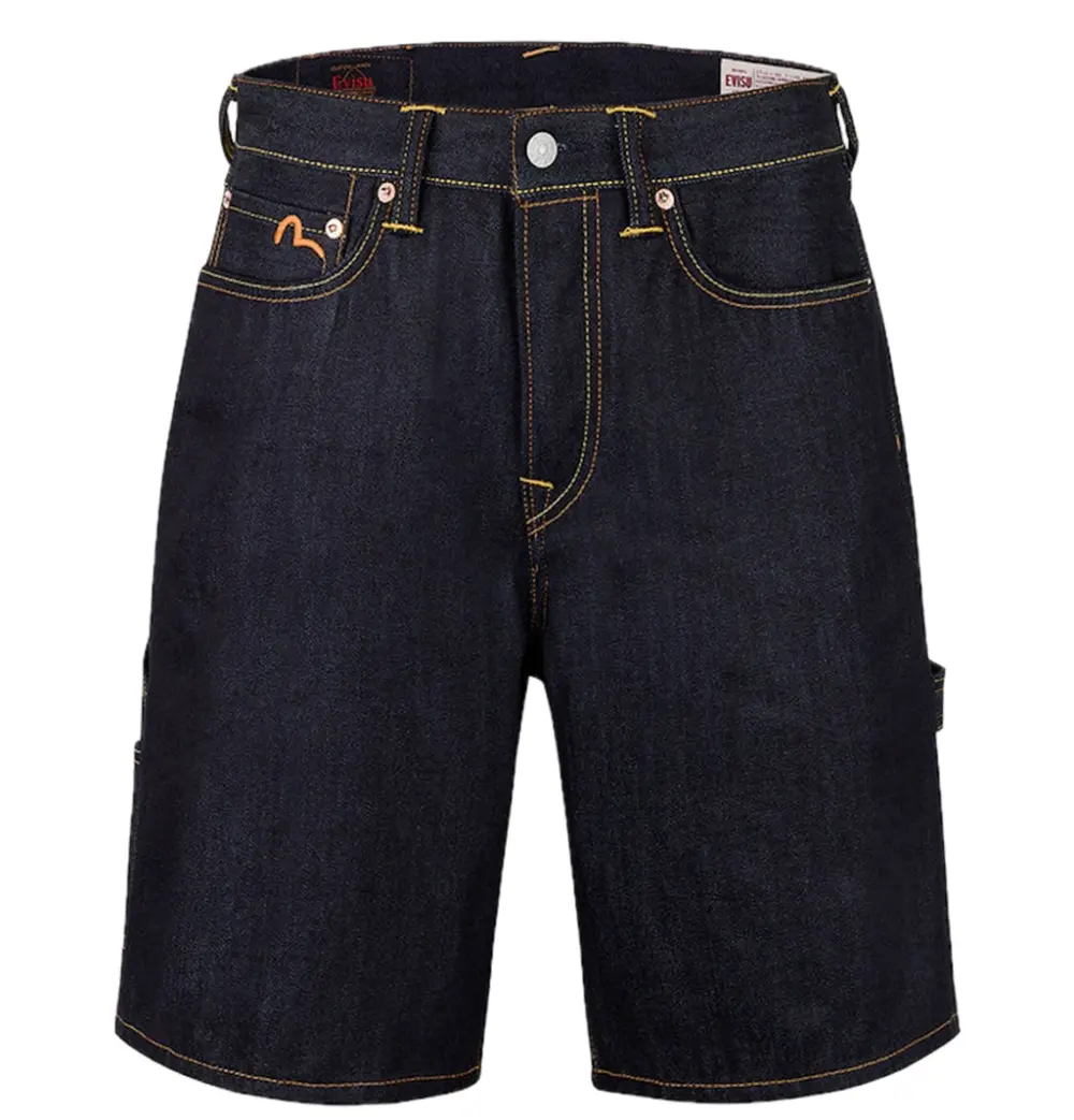Quần Evisu Seagull Embroidery Slogan Shorts 'Denim' - Ảnh 4