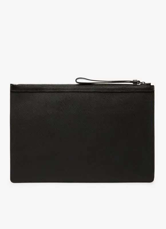 Ví Bally Bollis Clutch 'Black' 6224351 - Ảnh 3