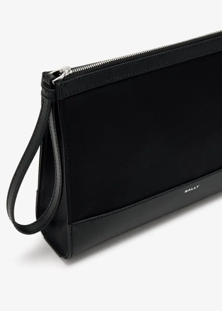 Ví Bally Clutch Leather 'Black' 6313668 - Ảnh 4