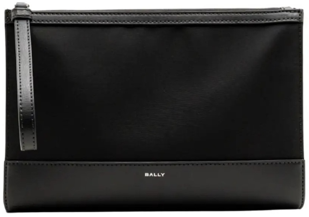 Ví Bally Clutch Leather 'Black' 6313668
