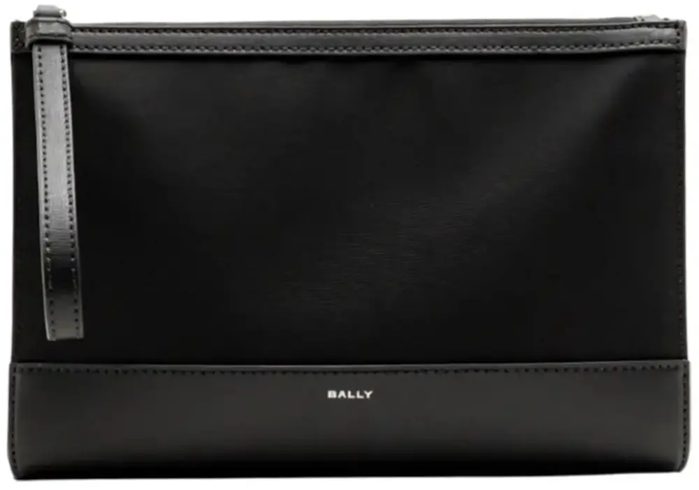 Ví Bally Clutch Leather 'Black' 6313668