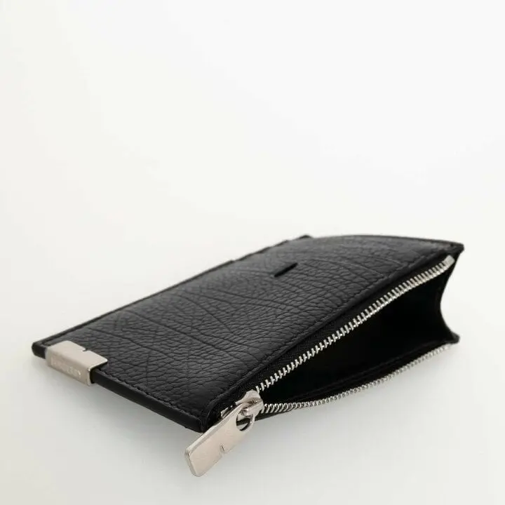Ví Burberry Leather Zip Card Case 'Black' 80825781 - Ảnh 4