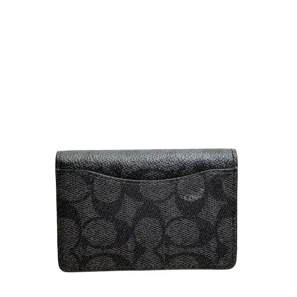 Ví Coach Leather Card Case 'Black' CW367-MI5 - Ảnh 3
