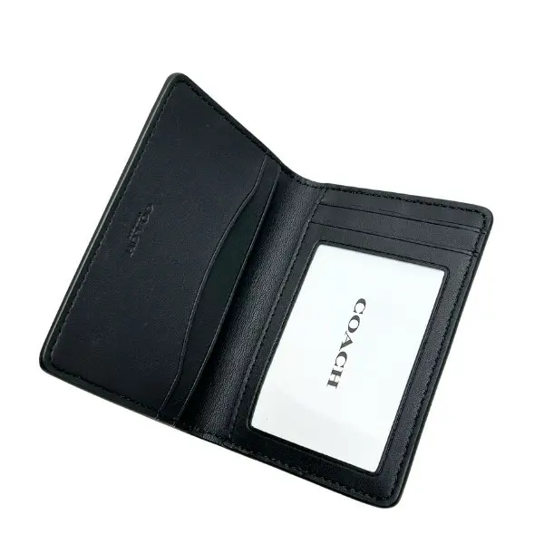 Alternative view of Ví Coach Leather Card Case 'Black' CW367-MI5