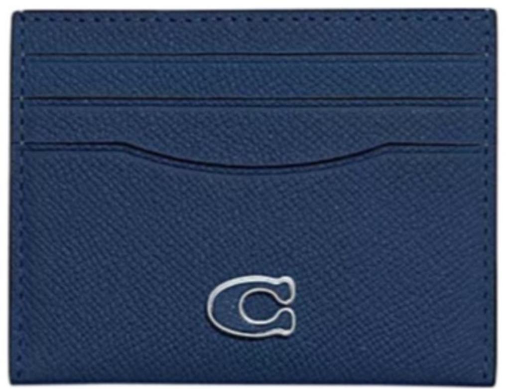 Ví Coach Leather Card Case ‘Blue’ CL253-DEB