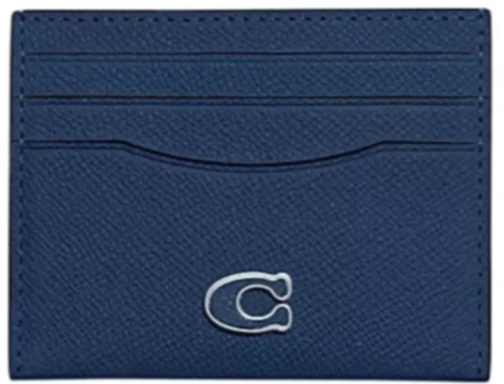 Ví Coach Leather Card Case ‘Blue’ CL253-DEB