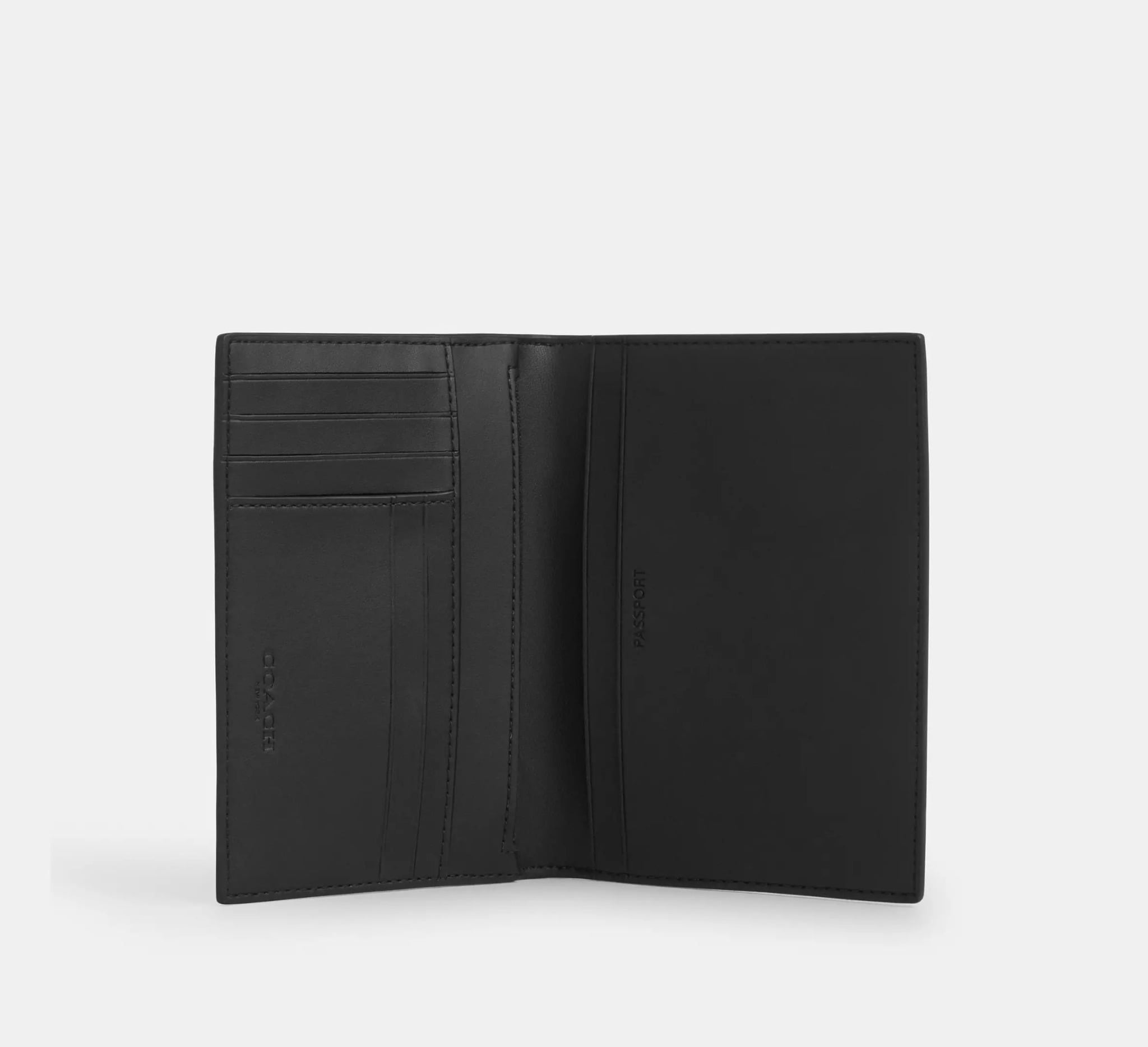 Alternative view of Ví Coach Passport Card Case ‘Black’ CY902-QBA5F