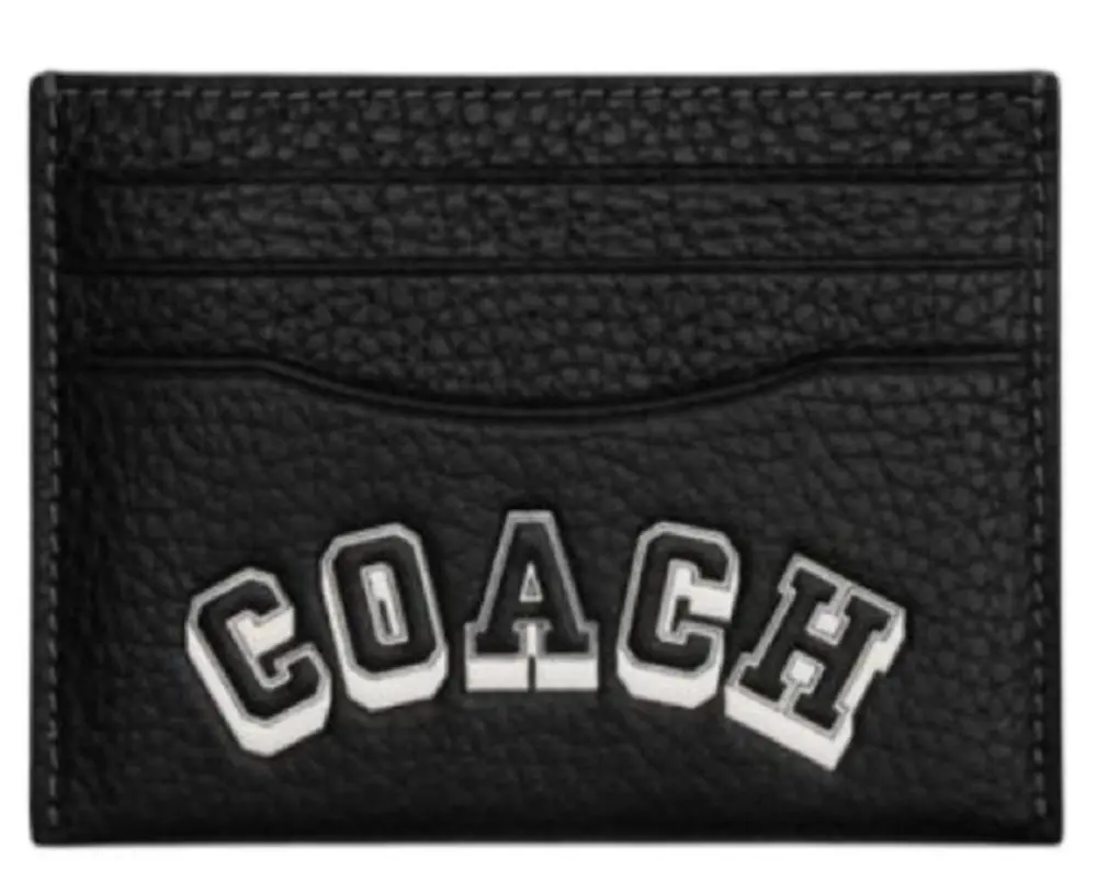 Ví Coach Signature Slim Card Case ‘Black’ CAK21-L77