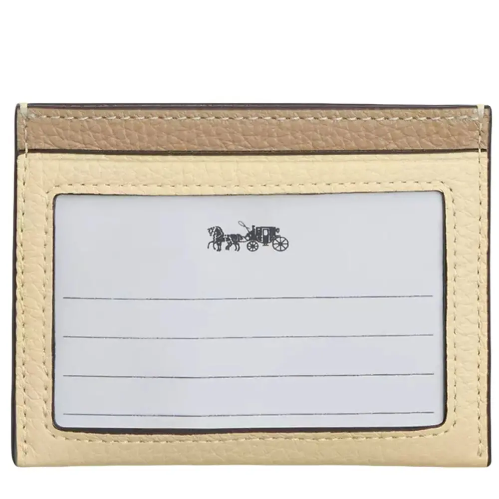 Alternative view of Ví Coach Slim Card Case ‘Beige’ CAT71-SVZ3CAT71-SVZ3
