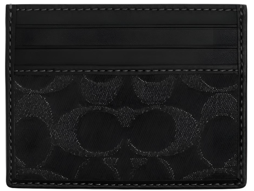 Ví Coach Slim Id Card Case ‘Black’ CAJ47-BLK