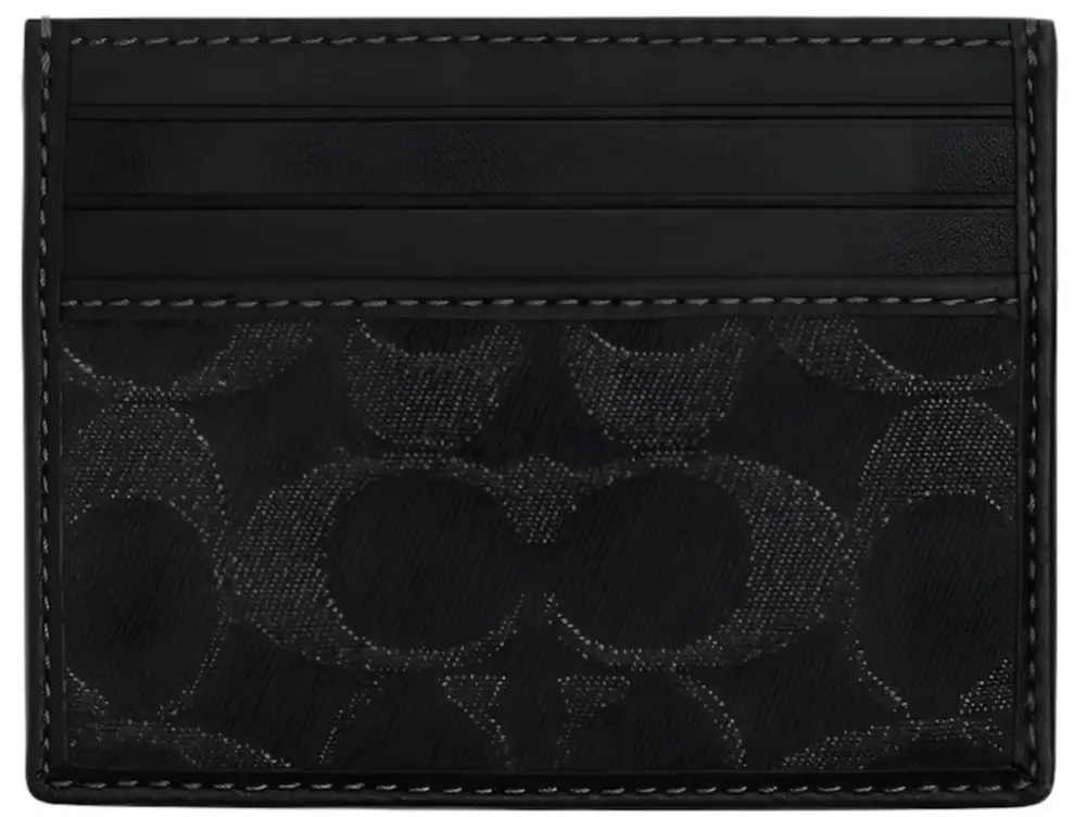 Ví Coach Slim Id Card Case ‘Black’ CAJ47-BLK