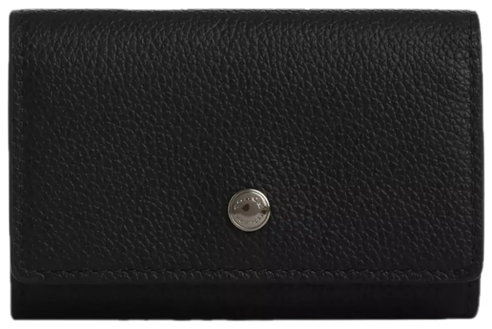 Ví Coach Smooth Leather Key Pouch ‘Black’ CX142-QBBK