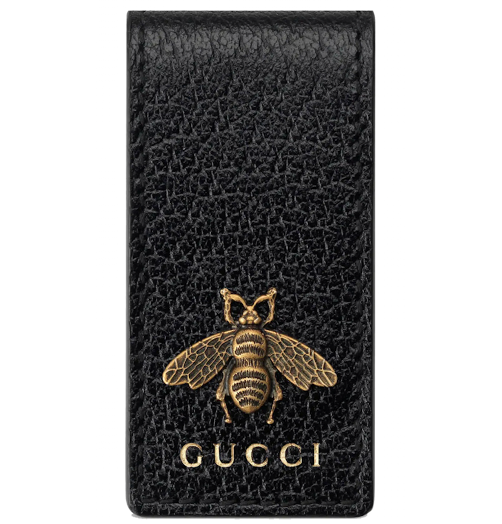 Ví Gucci Animalier Leather Money Clip 'Black' 522914-DJ20T-1000
