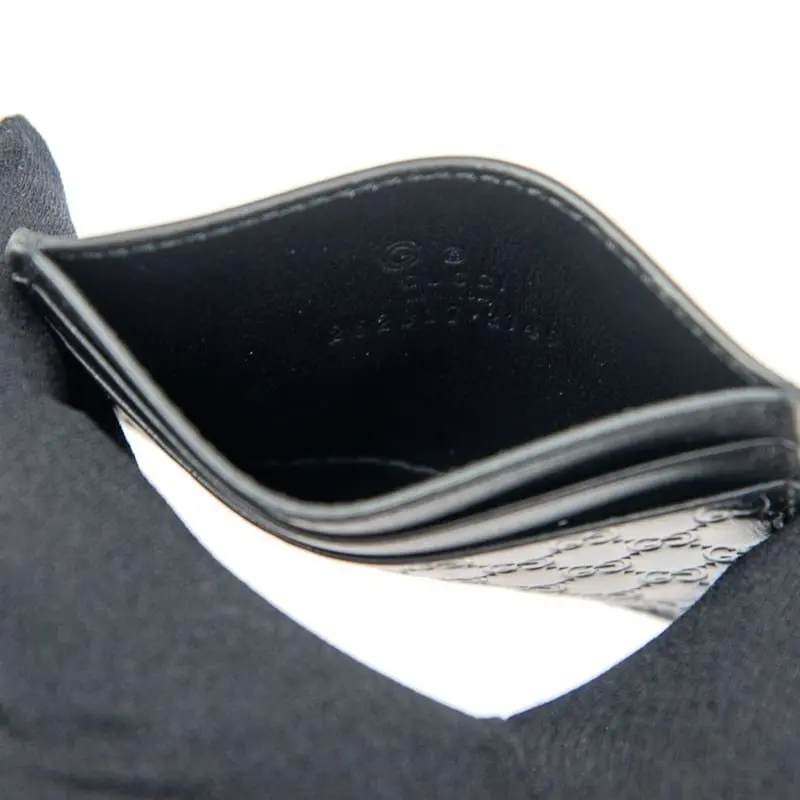 Alternative view of Ví Gucci Leather Card Holder 'Black' 262837-BMJ1N-1000