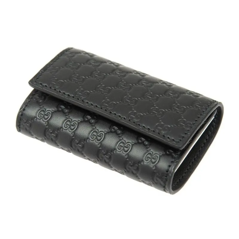 Ví Gucci Leather Key Case 'Black' 150402-BMJ1N-1000 - Ảnh 3