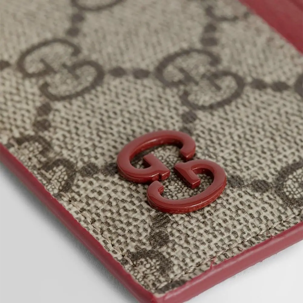 Ví Gucci Monogram Card Holder 'Beige Red' 768248-FACQC-9752 - Ảnh 3