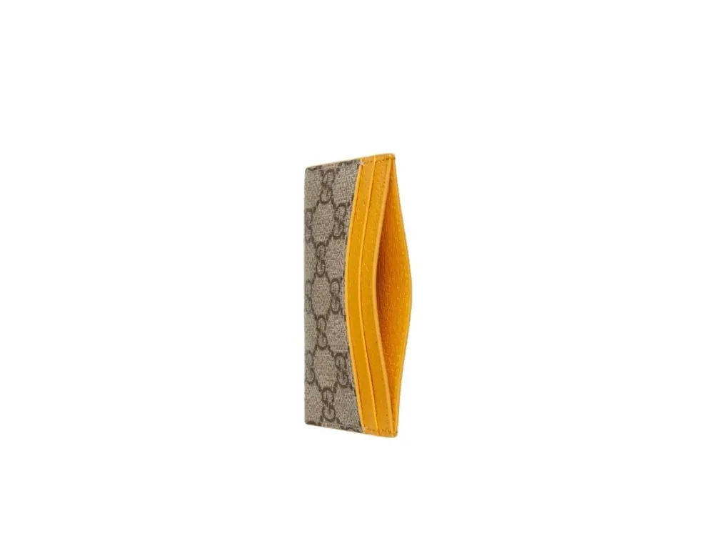 Ví Gucci Monogram Card Holder ‘Beige Yellow’ 768248-FACQC-9750 - Ảnh 4