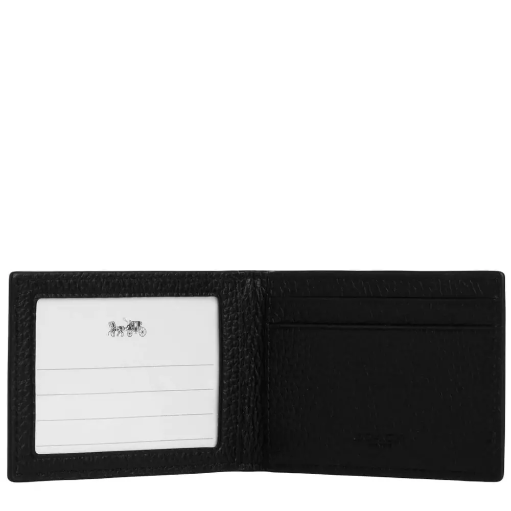 Ví Coach Compact Billfold Wallet 'Black' CM167-QBBK - Ảnh 3