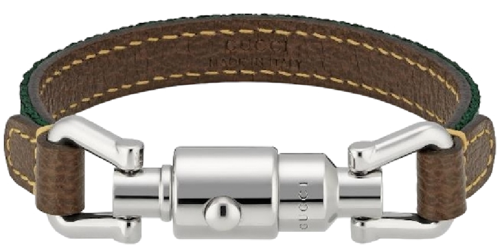 Vòng Tay Gucci Leather Bracelet 'Green Red' 759954-IAADS-8521