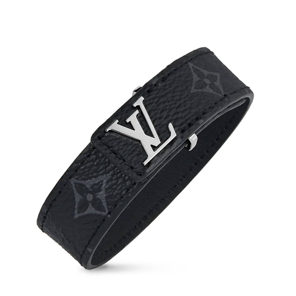 Vòng Tay Louis Vuitton Bracelet Slim Monogram 'Eclipse' M6456 - Ảnh 3