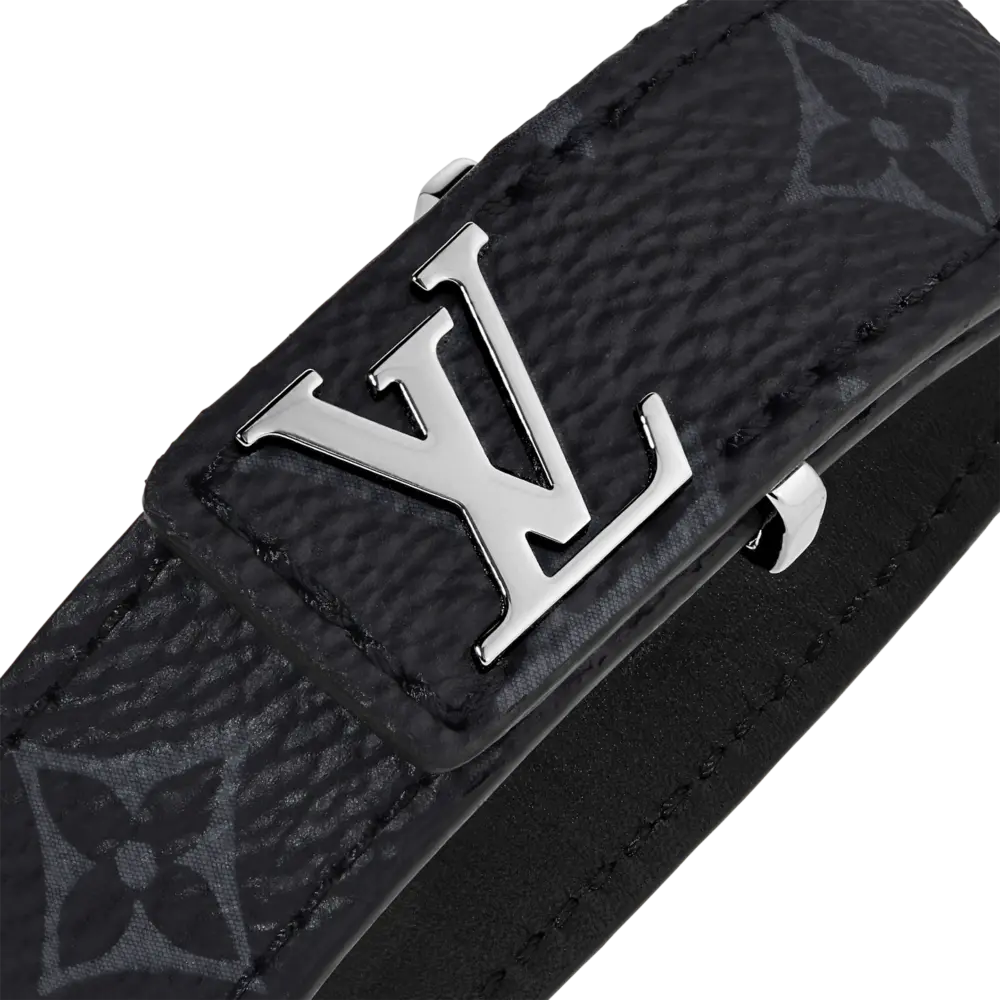 Vòng Tay Louis Vuitton Bracelet Slim Monogram 'Eclipse' M6456 - Ảnh 2