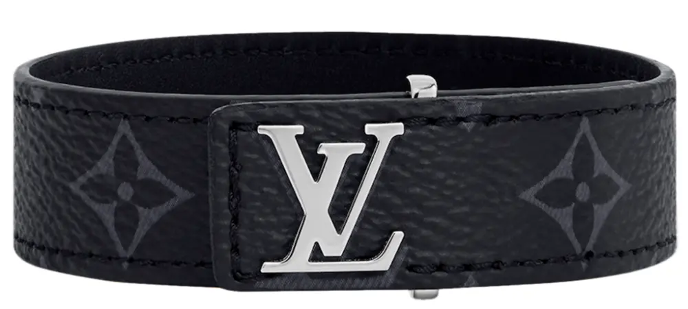 Vòng Tay Louis Vuitton Bracelet Slim Monogram 'Eclipse' M6456